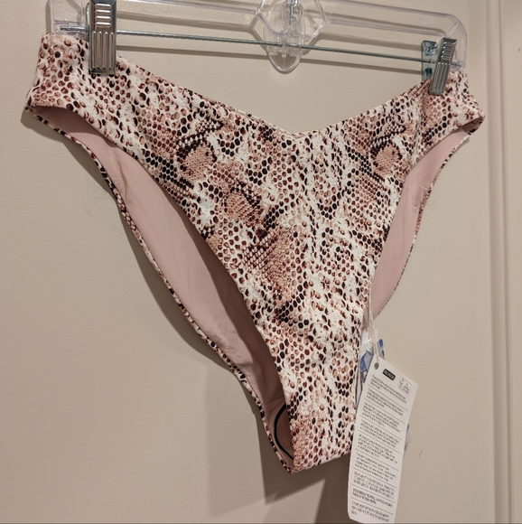 Skin The Alina Snake-print Mid-rise Bikini Briefs Animal Print Medium - Picture 4 of 7